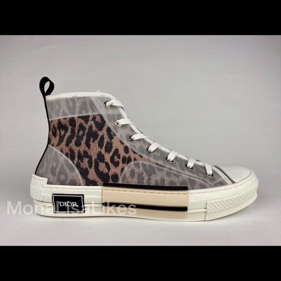 New Christian Dior B23 Leopard Trainers 